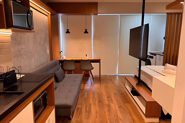 Novo Studio Consulado Americano + vaga de garagem