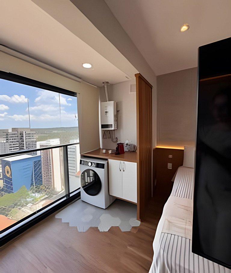 Novo Studio Consulado Americano + vaga de garagem