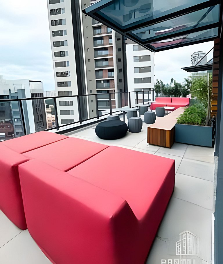Novo Studio Consulado Americano + vaga de garagem