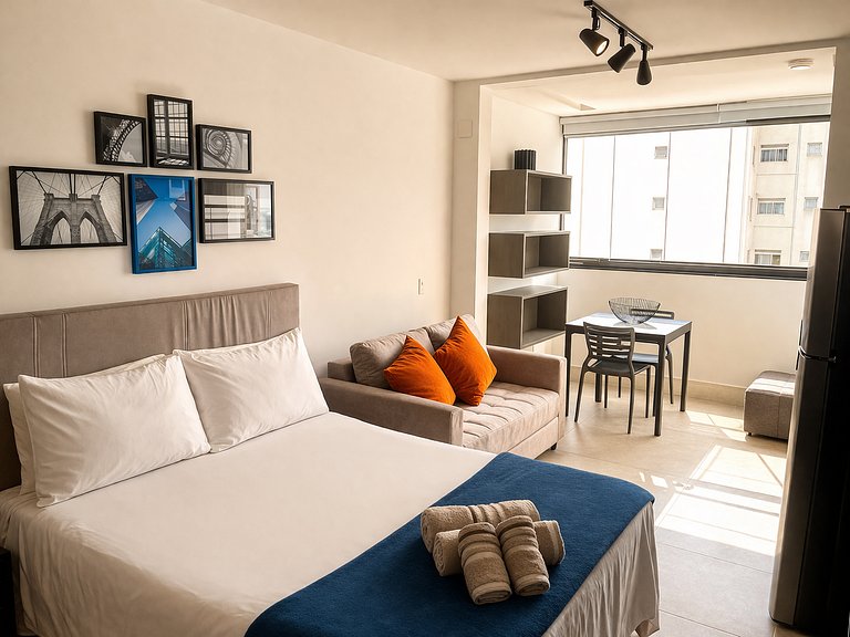 Studio Moderno na Vila Olímpia + Garagem
