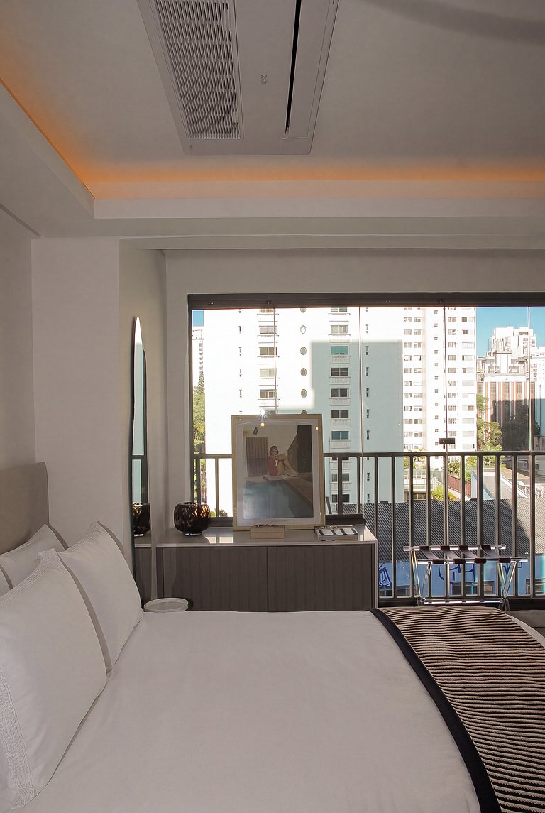 Studio Sofisticado no Brooklin c/ Lazer e Piscina