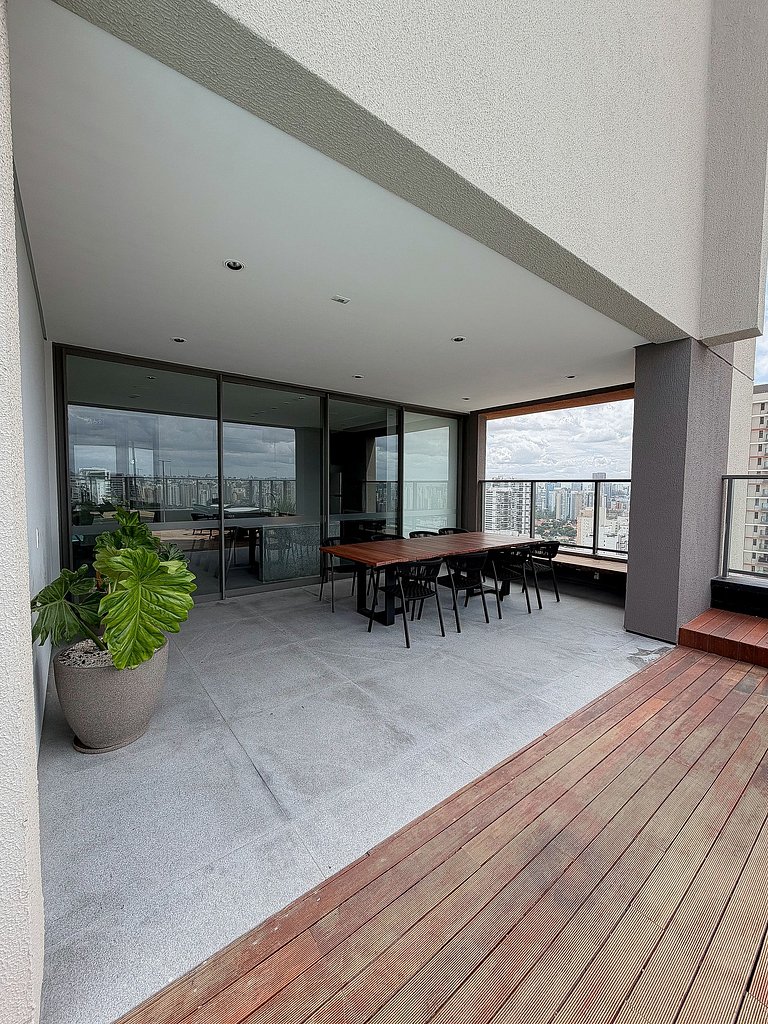 Studio Sofisticado no Brooklin c/ Lazer e Piscina