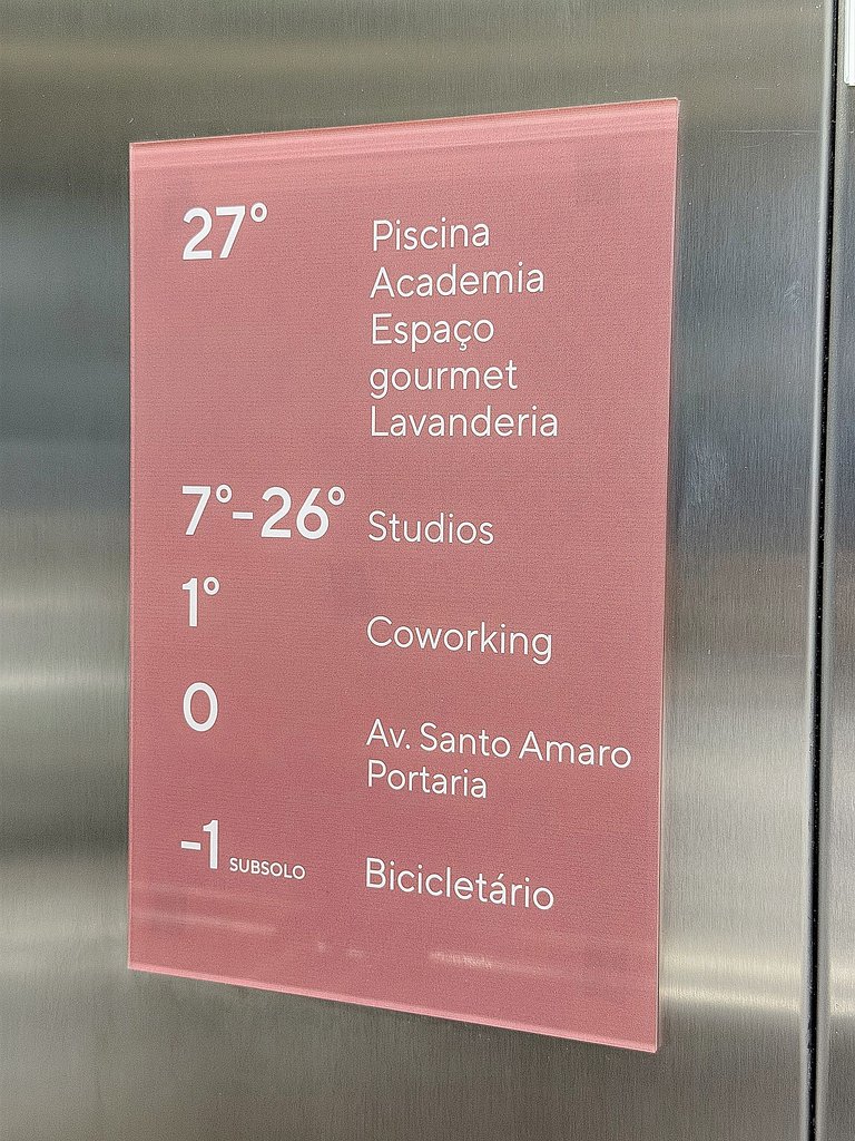 Estudio sofisticado en Brooklin con áreas de recreación y pi