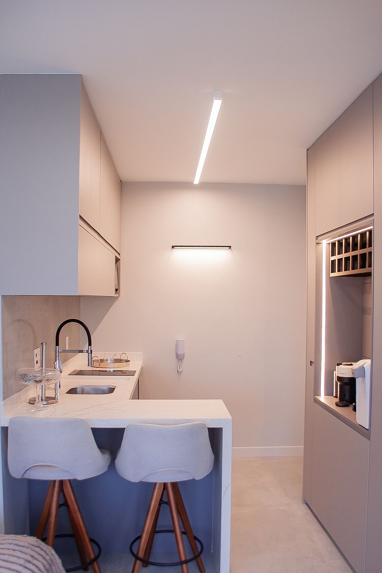 Studio Exclusive no Brooklin | Piscina, academia e coworking