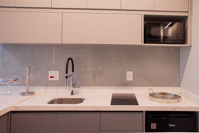 Studio Exclusive no Brooklin | Piscina, academia e coworking