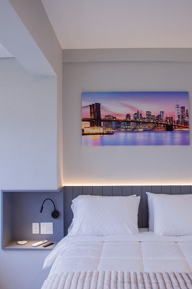 Studio Exclusive no Brooklin | Piscina, academia e coworking