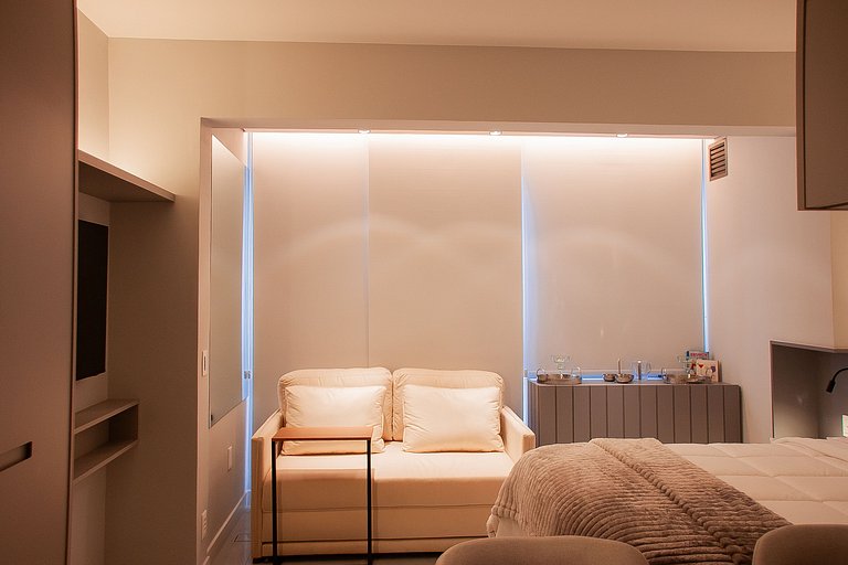 Studio Exclusive no Brooklin | Piscina, academia e coworking