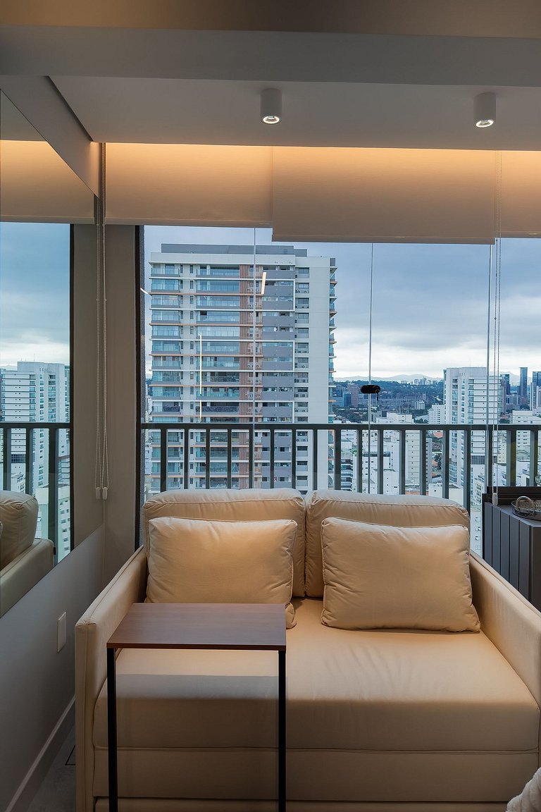 Studio Exclusive no Brooklin | Piscina, academia e coworking