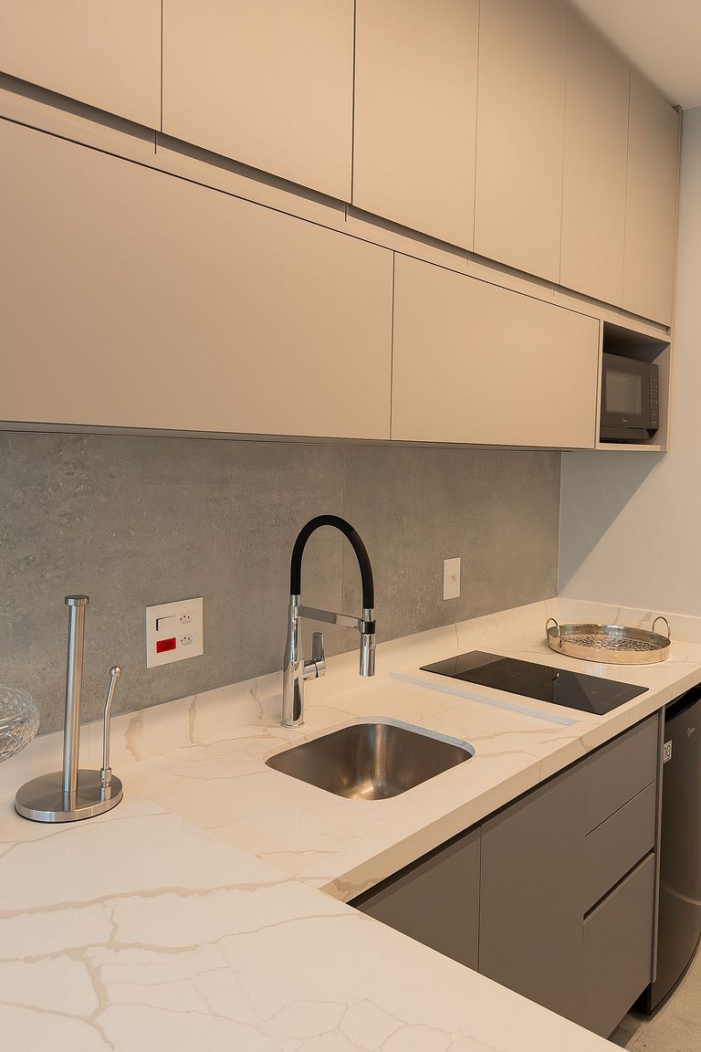 Studio Exclusive no Brooklin | Piscina, academia e coworking