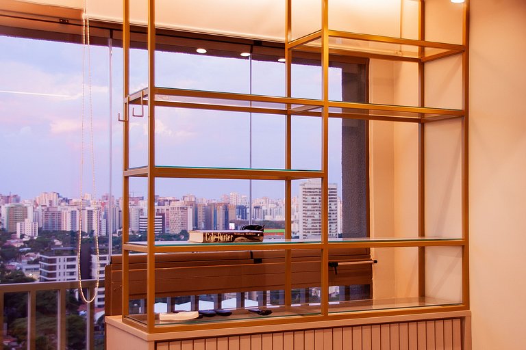Studio Moderno com piscina, academia e coworking