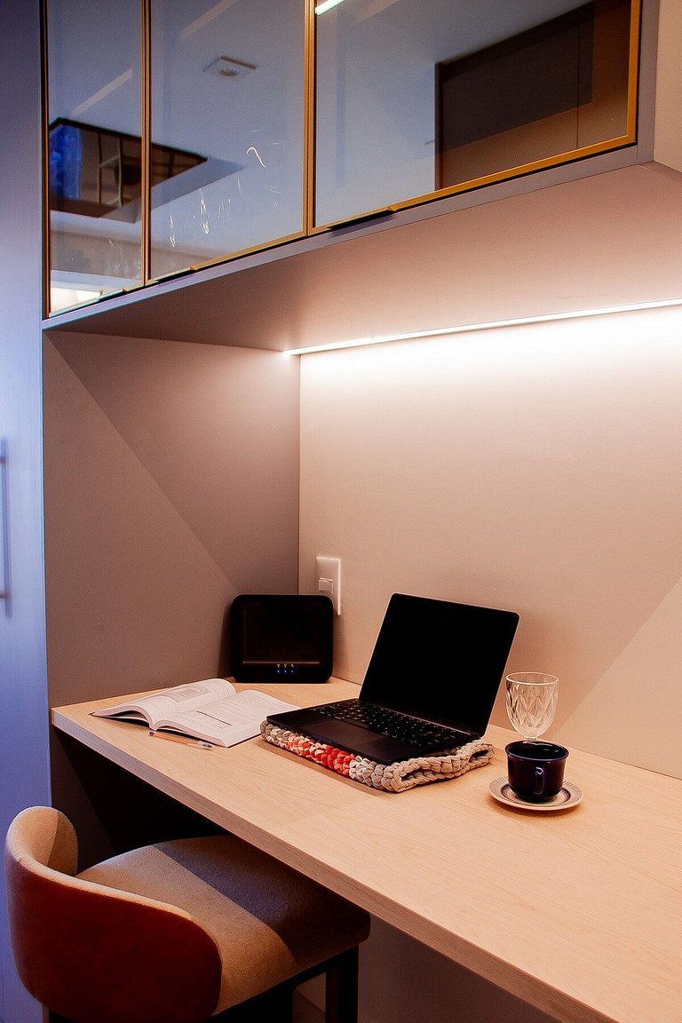 Studio Exclusivo com Piscina, Academia e Coworking