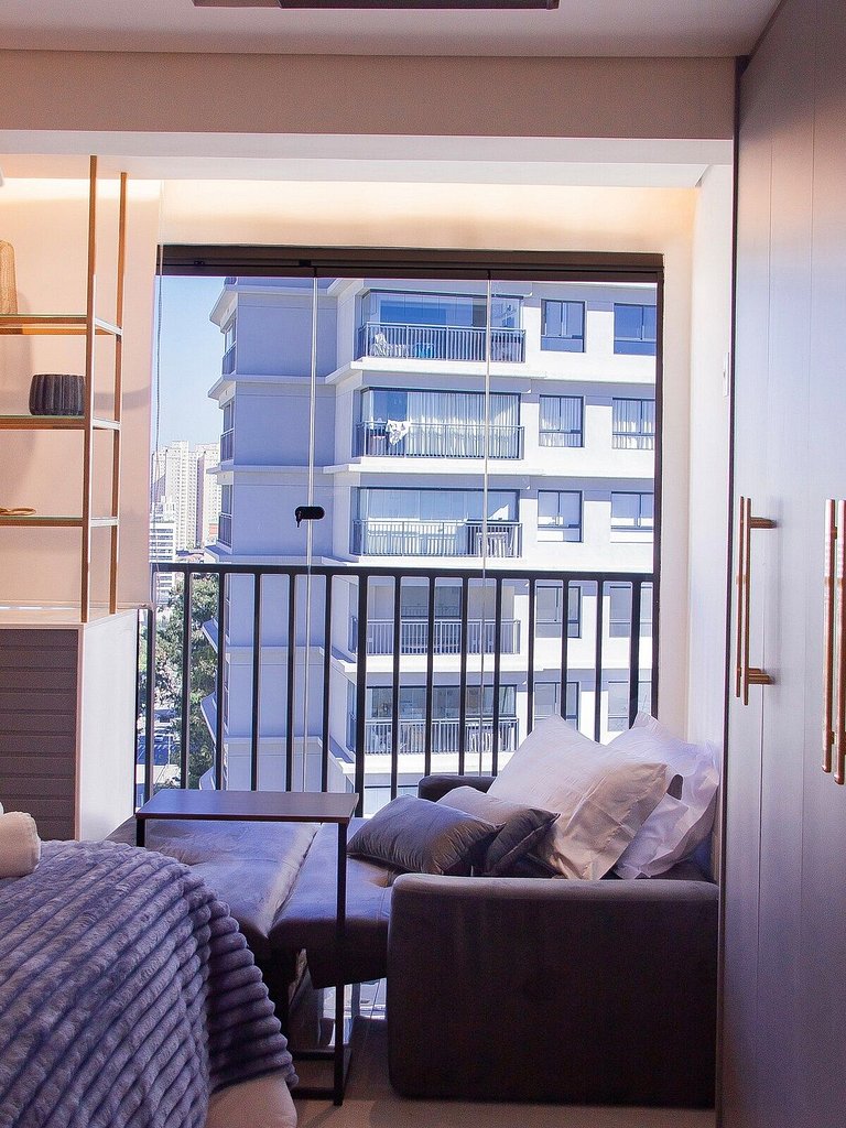 Studio Exclusivo com Piscina, Academia e Coworking