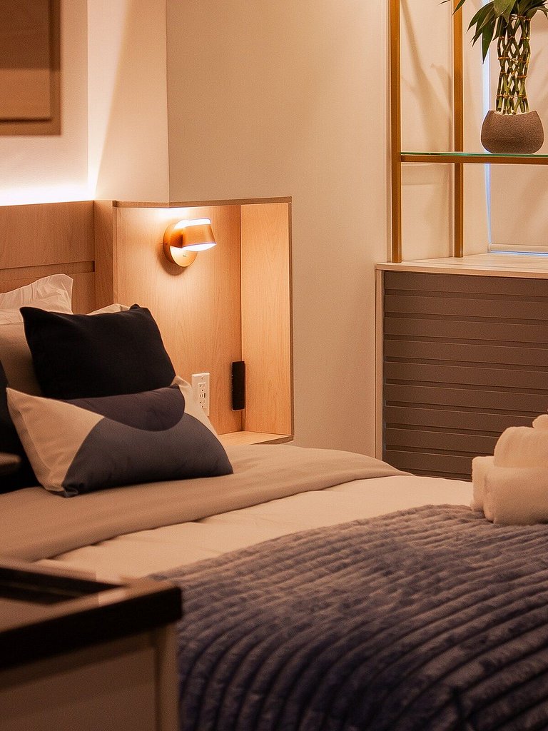 Studio Exclusivo com Piscina, Academia e Coworking