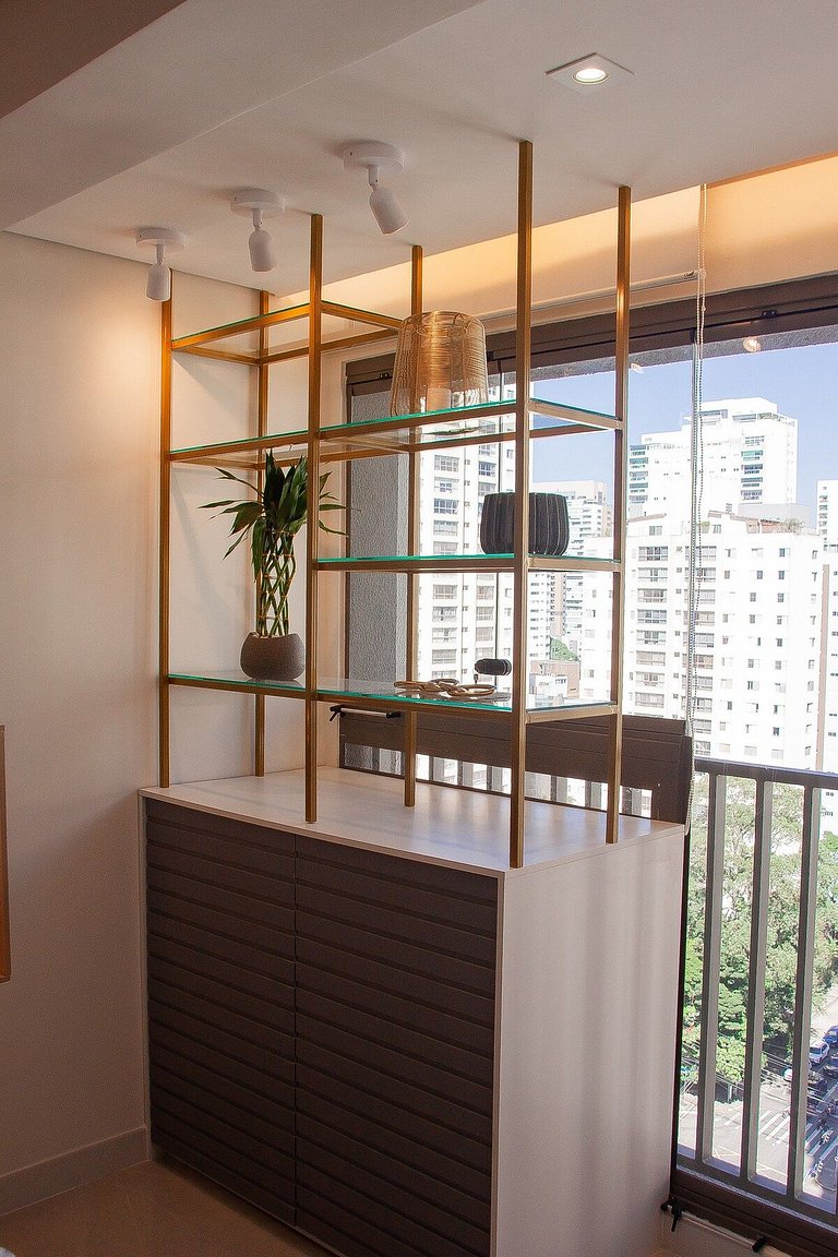 Studio Exclusivo com Piscina, Academia e Coworking