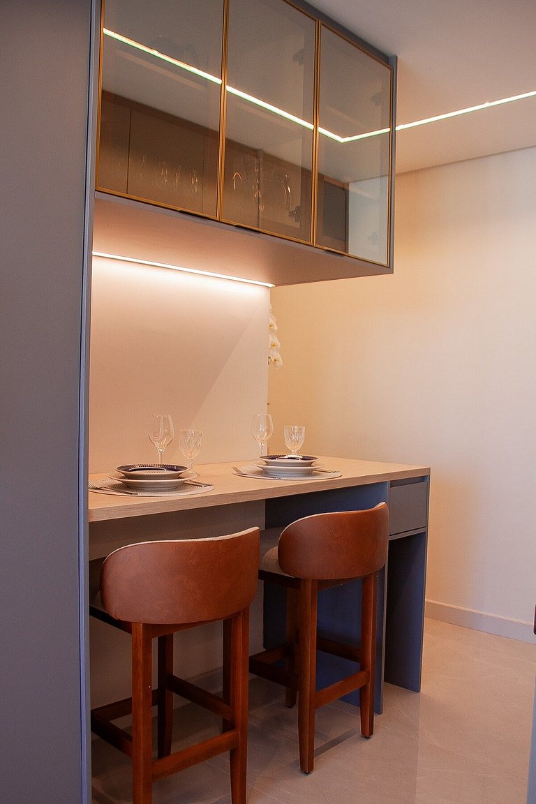 Studio Exclusivo com Piscina, Academia e Coworking
