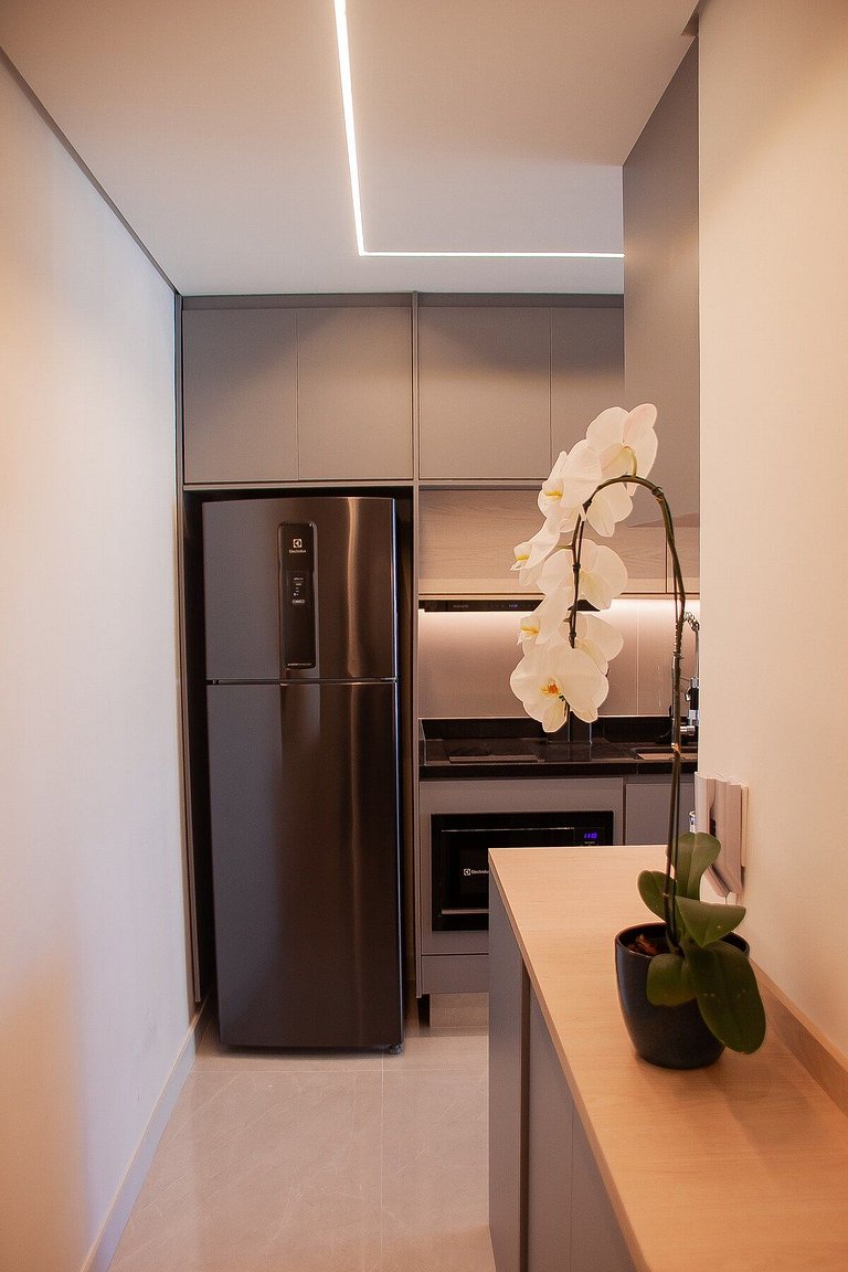 Studio Exclusivo com Piscina, Academia e Coworking