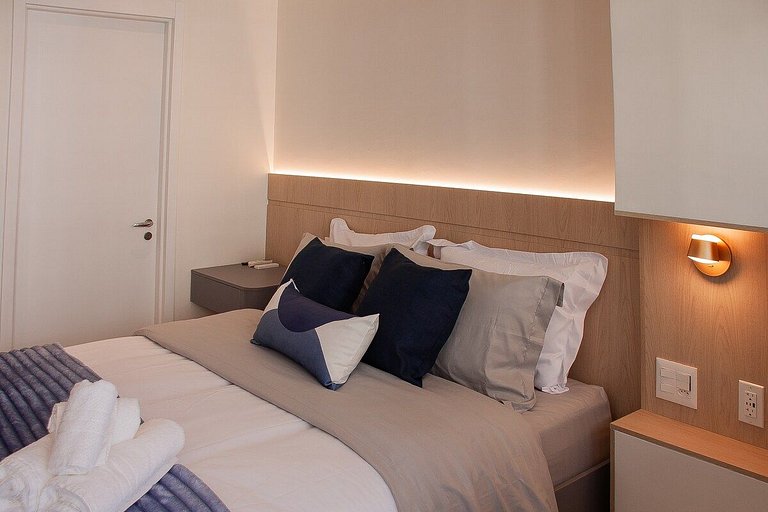 Studio Exclusivo com Piscina, Academia e Coworking