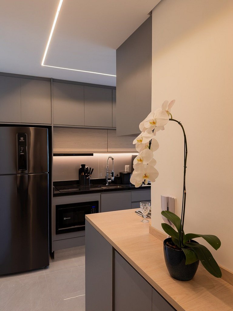 Studio Exclusivo com Piscina, Academia e Coworking