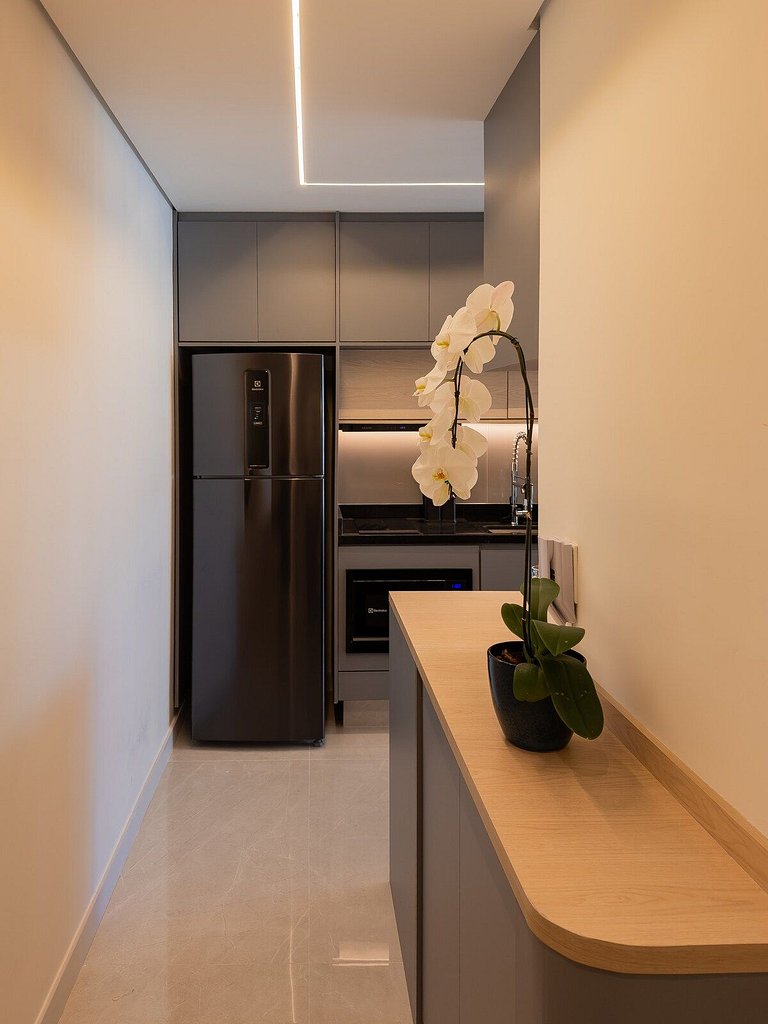 Studio Exclusivo com Piscina, Academia e Coworking