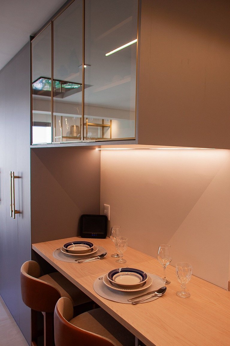 Studio Exclusivo com Piscina, Academia e Coworking