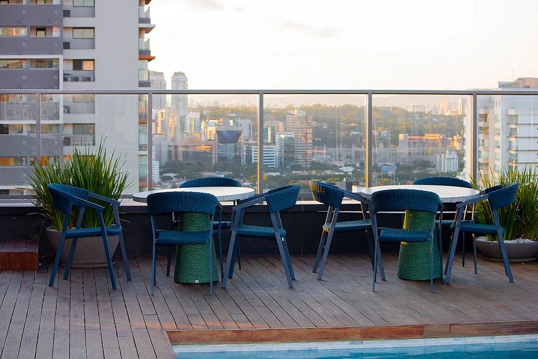 Studio Exclusivo com Piscina, Academia e Coworking