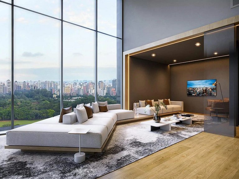 Studio mobiliado no NIK Sunset Paulista, Bela Vista, Rooftop